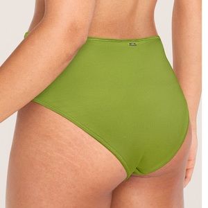 NWT green high cut high waist bikini bottoms